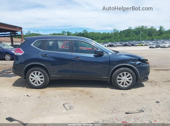 KNMAT2MV9GP713476 2016 NISSAN ROGUE Синий Вид задней части салона