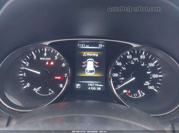 KNMAT2MV9GP721268 2016 NISSAN ROGUE Silver Հետևի նստատեղերի տեսք
