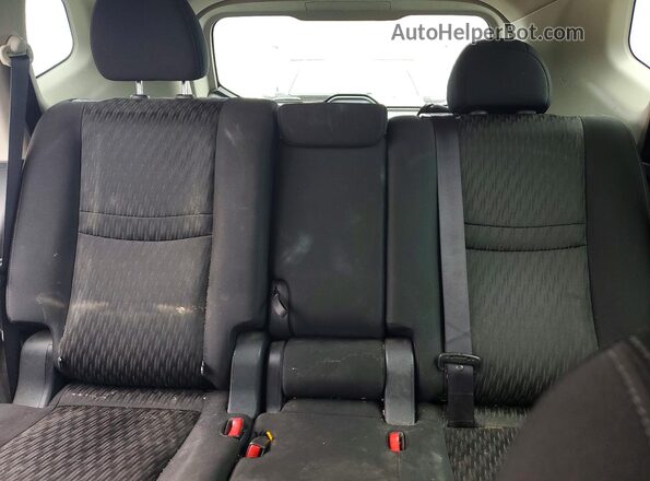 KNMAT2MV9HP527065 2017 NISSAN ROGUE Black Հետևի նստատեղերի տեսք