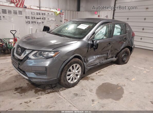 KNMAT2MV9JP588177 2018 NISSAN ROGUE Gray Передня ліва чверть