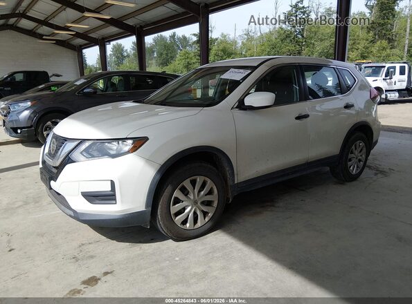 KNMAT2MV9KP534783 2019 NISSAN ROGUE White წინა მარცხენა ხედი სამი მეოთხედიდან