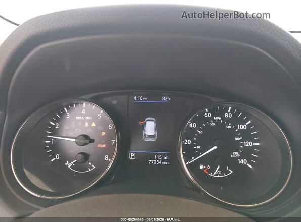 KNMAT2MV9KP534783 2019 NISSAN ROGUE White უკანა სავარძლების ხედი