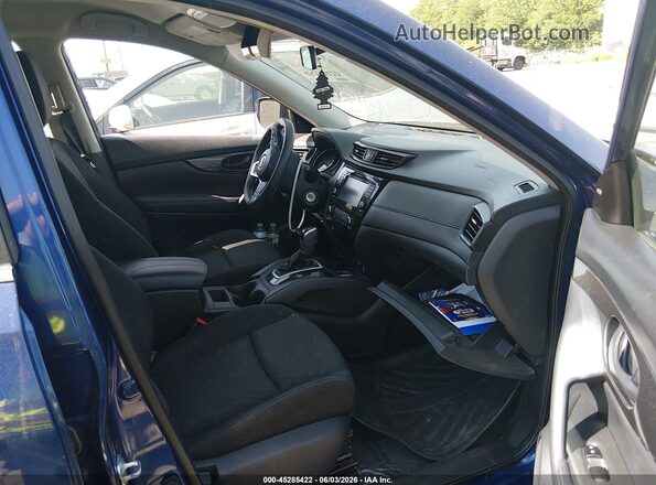 KNMAT2MV9KP543113 2019 NISSAN ROGUE Blue Widok wnętrza z przodu