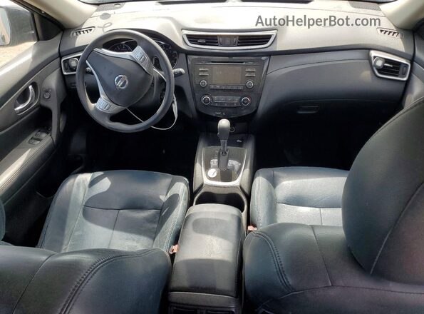 KNMAT2MVXGP606260 2016 NISSAN ROGUE Blue Вид панелі приладів