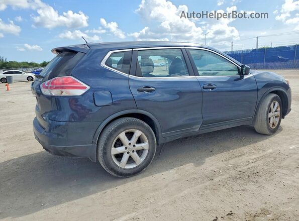 KNMAT2MVXGP606260 2016 NISSAN ROGUE Blue Задня права чверть