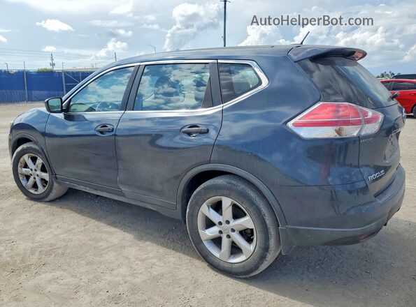 KNMAT2MVXGP606260 2016 NISSAN ROGUE Blue Задня ліва чверть