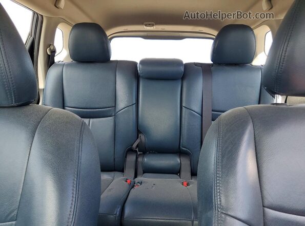 KNMAT2MVXGP606260 2016 NISSAN ROGUE Blue Вид задніх сидінь