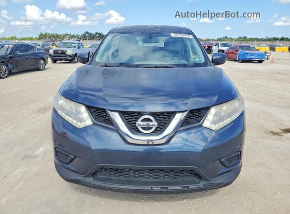 KNMAT2MVXGP606260 2016 NISSAN ROGUE Blue Вид спереду