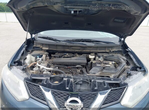 KNMAT2MVXGP617341 2016 NISSAN ROGUE Blue Rear view