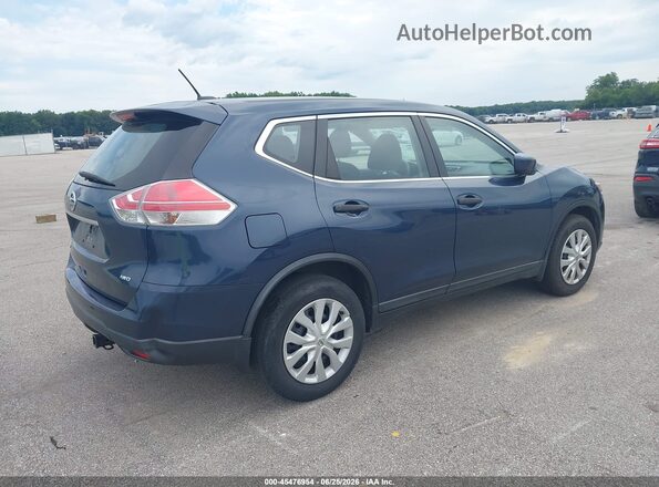 KNMAT2MVXGP617341 2016 NISSAN ROGUE Blue Rear right