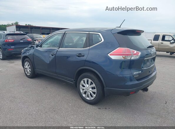 KNMAT2MVXGP617341 2016 NISSAN ROGUE Blue Rear left