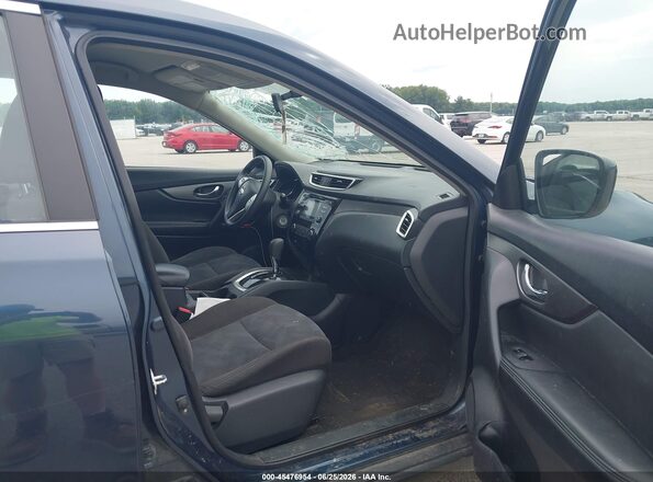 KNMAT2MVXGP617341 2016 NISSAN ROGUE Blue Front interior view
