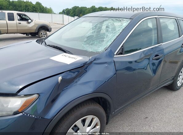 KNMAT2MVXGP617341 2016 NISSAN ROGUE Blue Front view