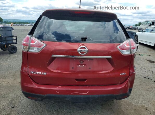 KNMAT2MVXGP643356 2016 NISSAN ROGUE Maroon 