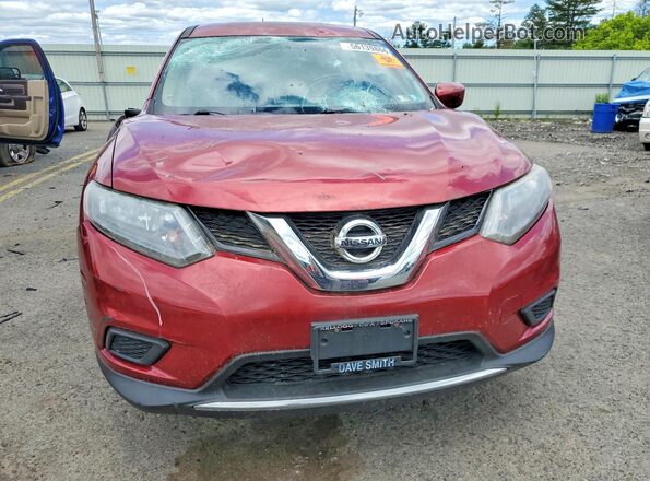 KNMAT2MVXGP643356 2016 NISSAN ROGUE Maroon 