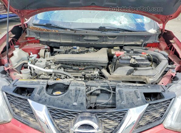 KNMAT2MVXGP643356 2016 NISSAN ROGUE Maroon 