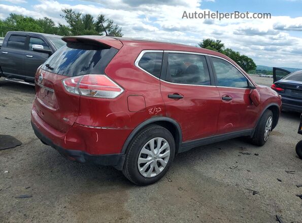 KNMAT2MVXGP643356 2016 NISSAN ROGUE Maroon 