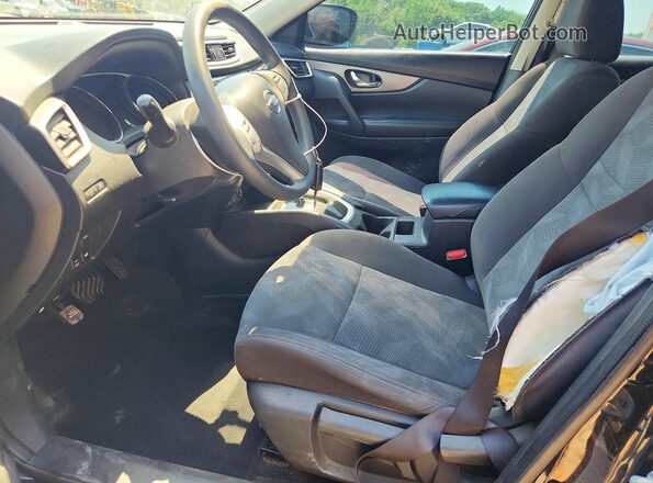 KNMAT2MVXGP666538 2016 NISSAN ROGUE Black Front interior view