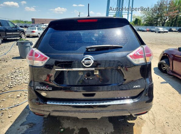 KNMAT2MVXGP666538 2016 NISSAN ROGUE Black Rear view