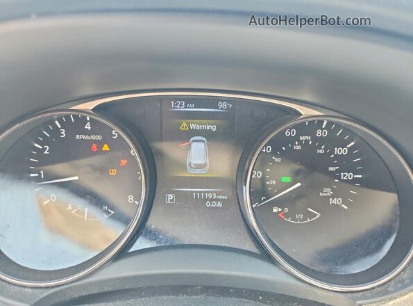 KNMAT2MVXGP666538 2016 NISSAN ROGUE Black Instrument cluster view