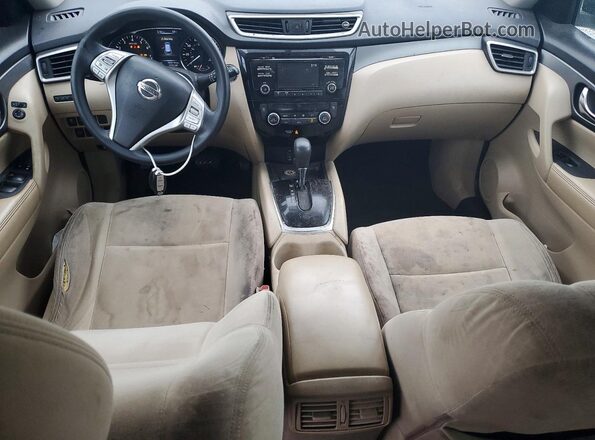 KNMAT2MVXGP720792 2016 NISSAN ROGUE White Առջևի վահանակի տեսք