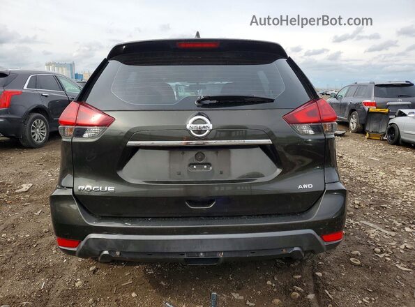 KNMAT2MVXHP544103 2017 NISSAN ROGUE Green უკანა ხედი
