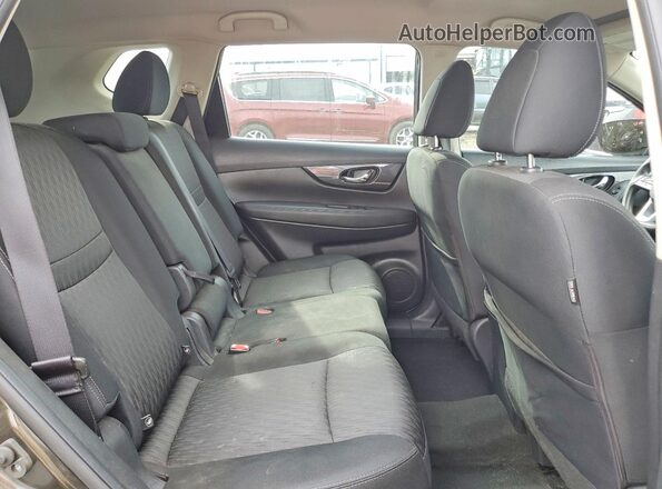 KNMAT2MVXHP544103 2017 NISSAN ROGUE Green უკანა სავარძლების ხედი