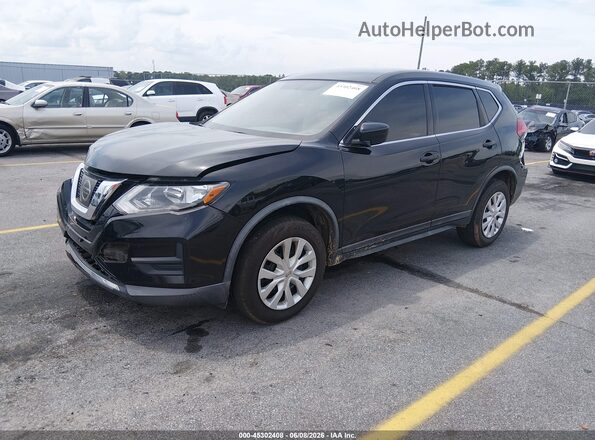 KNMAT2MVXHP600878 2017 NISSAN ROGUE Black წინა მარცხენა ხედი სამი მეოთხედიდან