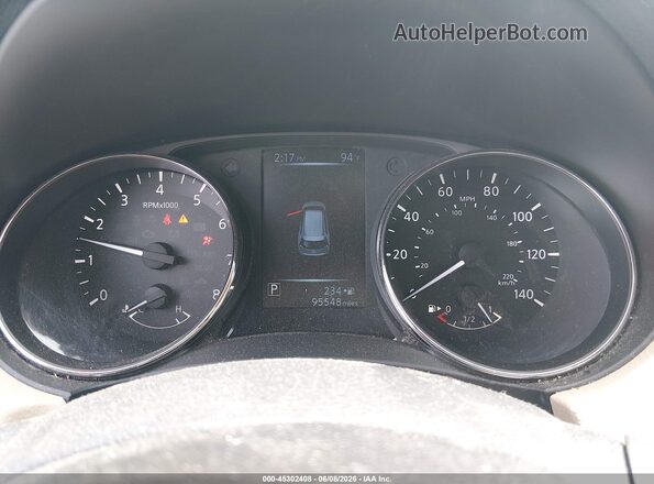 KNMAT2MVXHP600878 2017 NISSAN ROGUE Black უკანა სავარძლების ხედი
