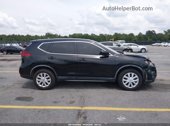 KNMAT2MVXHP600878 2017 NISSAN ROGUE Black უკანა სალონის ხედი