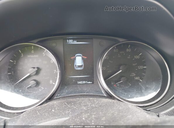 KNMAT2MVXHP603828 2017 NISSAN ROGUE Black Widok tylnych siedzeń