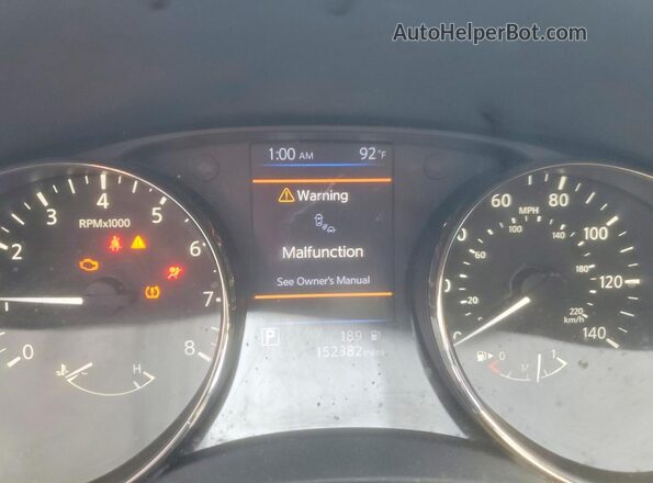 KNMAT2MVXJP525847 2018 NISSAN ROGUE Gray Instrument cluster view