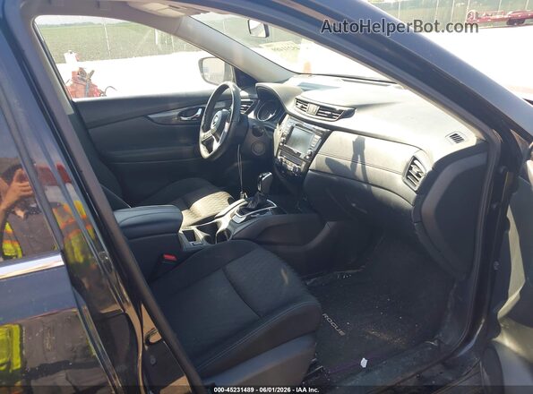 KNMAT2MVXJP562896 2018 NISSAN ROGUE Black Widok wnętrza z przodu