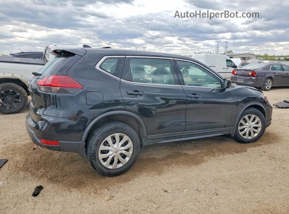 KNMAT2MVXJP607917 2018 NISSAN ROGUE Черный Задняя правая четверть