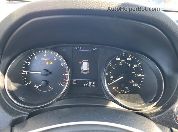 KNMAT2MVXLP504385 2020 NISSAN ROGUE Black Instrument cluster view