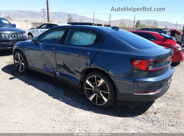 LPSED3KA4ML006480 2021 POLESTAR 2 Синий Задняя левая четверть