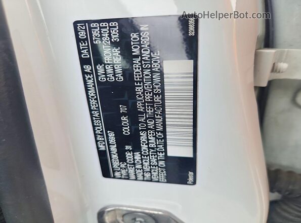 LPSED3KA8NL059197 2022 POLESTAR 2 White Engine compartment view