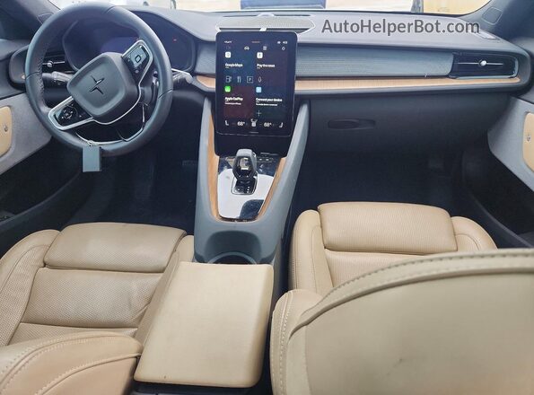 LPSED3KA8NL059197 2022 POLESTAR 2 White Dashboard view