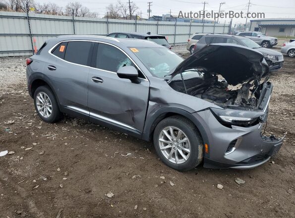 LRBAZLR43MD047442 2021 BUICK ENVISION Gray Front right