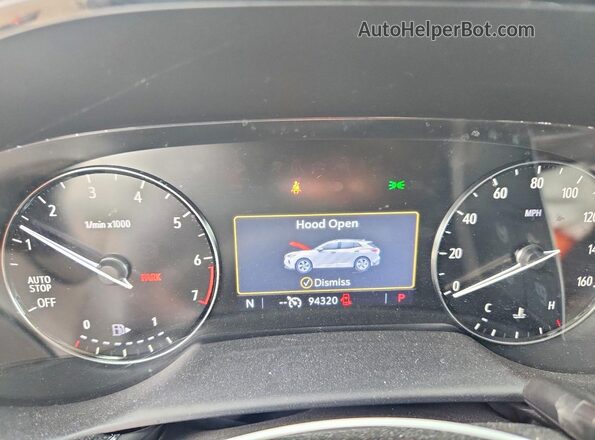 LRBAZLR44MD097251 2021 BUICK ENVISION Charcoal Instrument cluster view