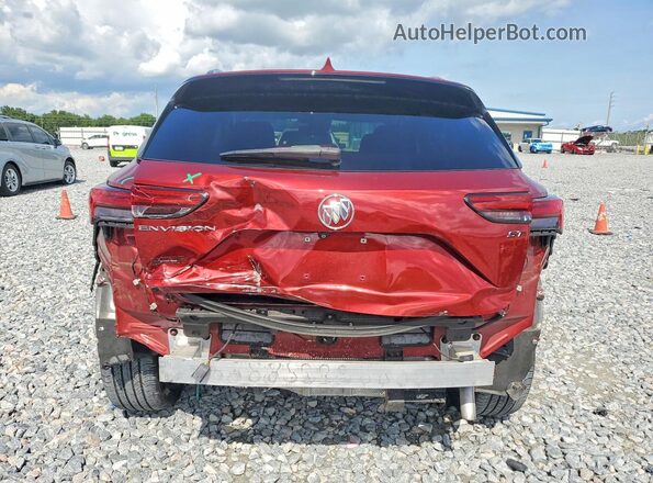 LRBAZLR45MD107933 2021 BUICK ENVISION Red Widok z tyłu