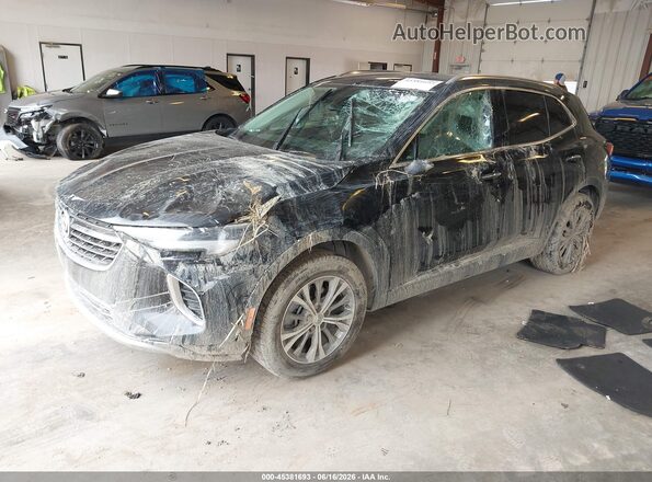 LRBAZLR4XND141528 2022 BUICK ENVISION Black Передня ліва чверть