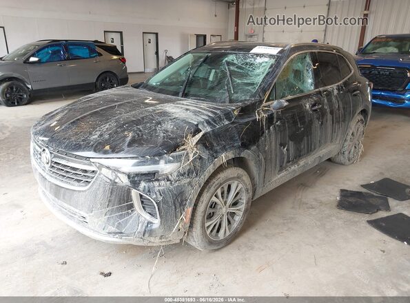 LRBAZLR4XND141528 2022 BUICK ENVISION Black Вид спереду