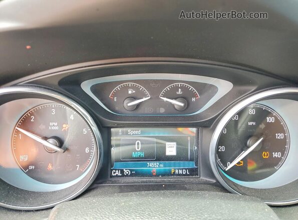 LRBFX1SA3JD006028 2018 BUICK ENVISION Purple Instrument cluster view