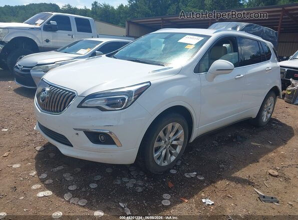 LRBFX1SA5JD026541 2018 BUICK ENVISION White Առջևի ձախ երեք քառորդ տեսարան