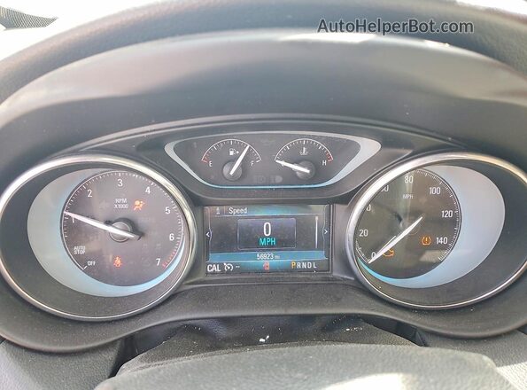 LRBFX1SA6JD024796 2018 BUICK ENVISION White ხელსაწყოთა პანელის ხედი
