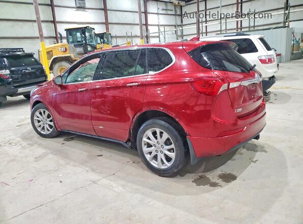 LRBFX1SA6KD025593 2019 BUICK ENVISION Burgundy Trasero izquierdo
