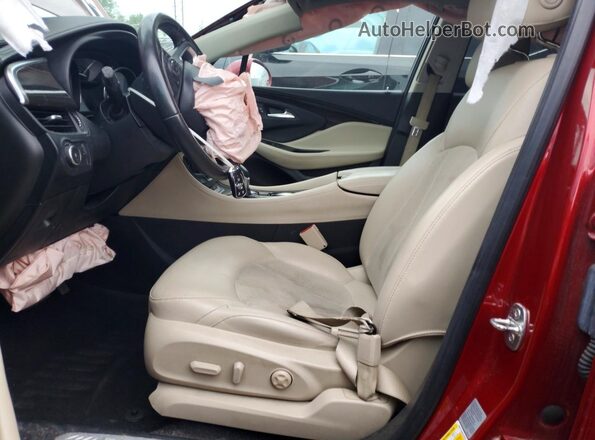 LRBFX1SA6KD025593 2019 BUICK ENVISION Burgundy Vista interior delantera