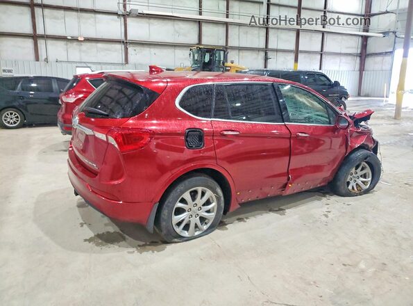 LRBFX1SA6KD025593 2019 BUICK ENVISION Burgundy Trasero derecho
