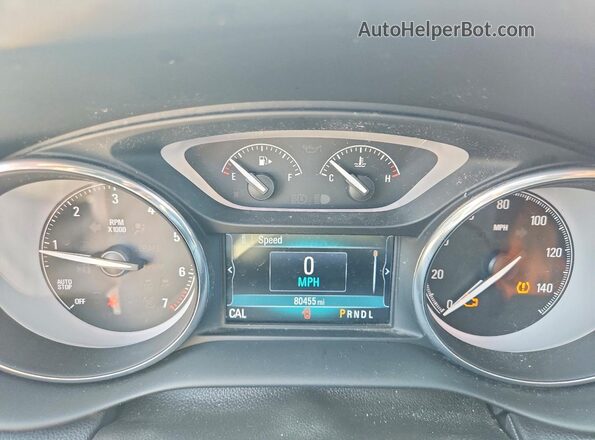 LRBFX2SA6KD064450 2019 BUICK ENVISION Black Instrument cluster view